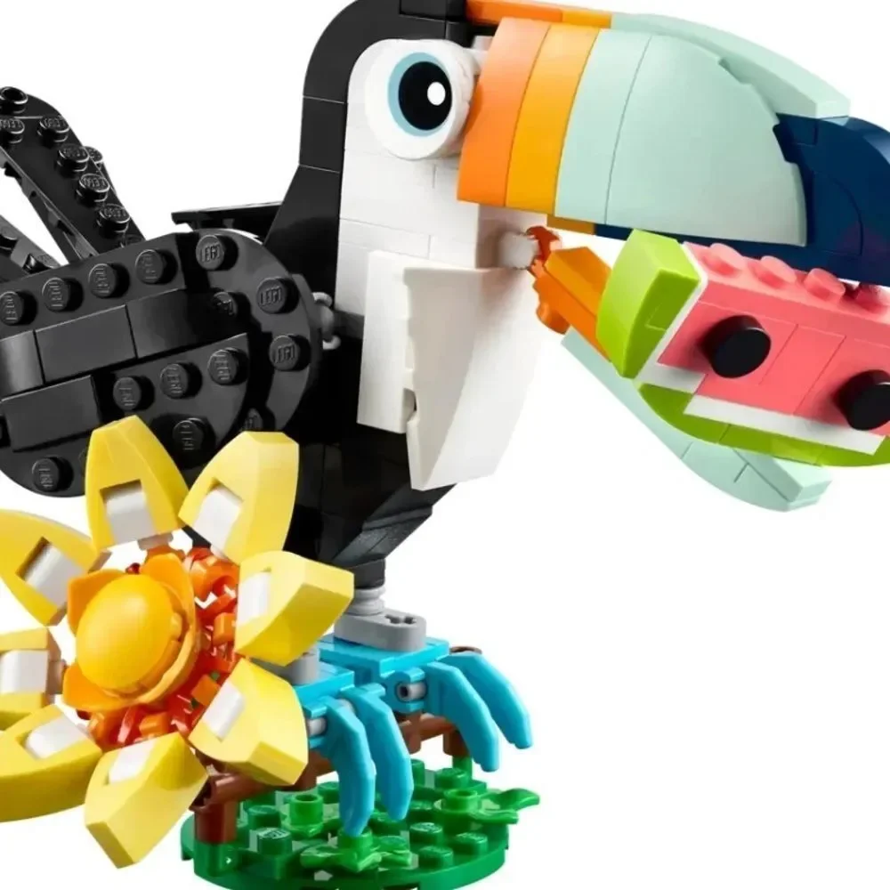 LEGO Creator Bird Toy 3-in-1 Tropical Toucan 31173 Building Kit (225 Pieces)